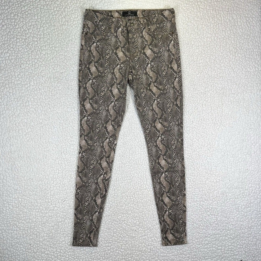 CJ by Cookie Johnson Jeans Women's 27 (Actual 30x31) Snakeskin Print Skinny - Picture 2 of 10